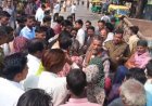 टीकमगढ़ में पति-पत्नी सड़क हादसे में मौत:दोनों के शव लेकर परिजन ने किया प्रदर्शन, मंगलवार को पिकअप ने मारी थी टक्कर