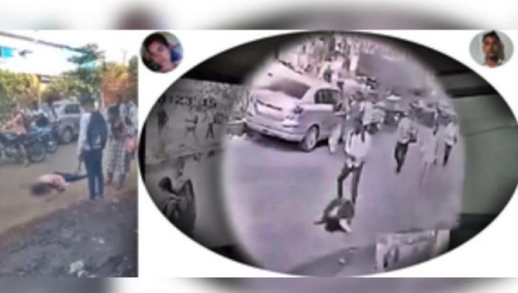 पालघर में सड़क पर शख्स ने महिला को रिंच से पीटा, लोगों ने बनाया वीडियो