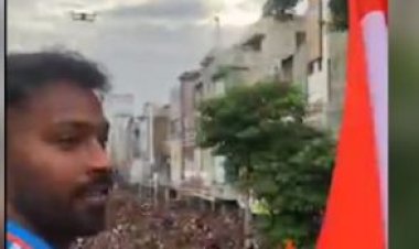 लाखों प्रशंसकों ने वडोदरा में घर वापसी पर हार्दिक पांड्या का विजय परेड में किया स्वागत