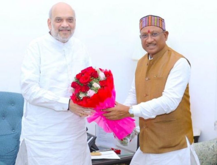 CM विष्णुदेव साय ने की केंद्रीय गृहमंत्री अमित शाह से छत्तीसगढ़ विजन @2047 पर चर्चा