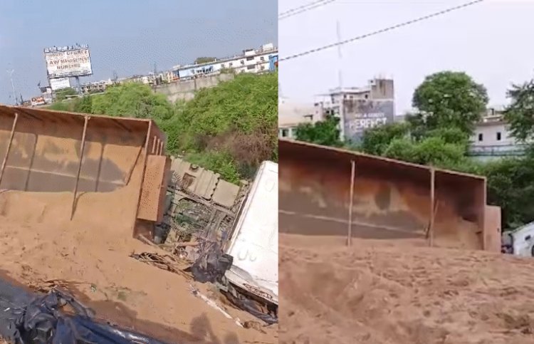 अयोध्या हाइवे पर सुबह 3 बजे अनियंत्रित ट्रक पलटा, झोपड़ी में सो रहे 4 की मौत