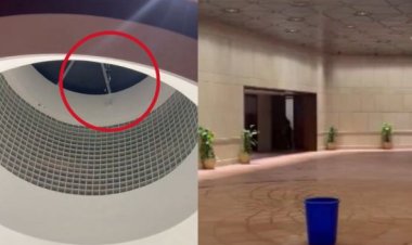 संसद की नई बिल्डिंग में वॉटर लीकेजः कांग्रेस सांसद ने शेयर किया छत से पानी रिसाव का वीडियो