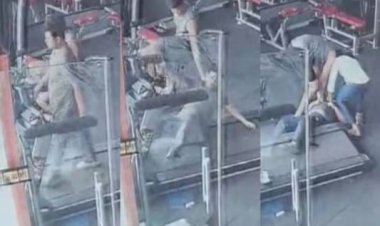 जिम में ट्रेड मिल पर दौड़ते हुए युवक की मौत