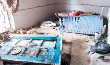 दल से भटके हाथी ने घर को किया क्षतिग्रस्त, बाल-बाल बची दो की जान