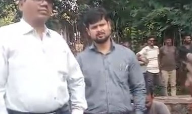 बसनिया बांध का सर्वे करने पहुंची टीम का भारी विरोध:एसडीएम सहित आला अधिकारी मौके पर पहुंचे, लंबी बातचीत के बाद भी नहीं बनी बात