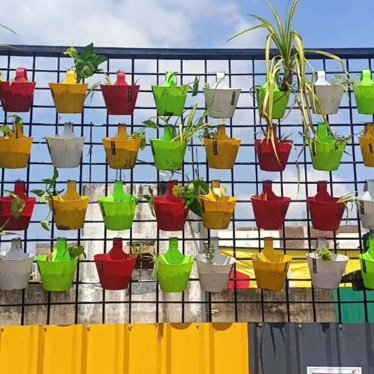 धार में स्वच्छता सर्वेक्षण को लेकर नगर पालिका एक्टिव:इंदौर की तर्ज पर तैयार किए जा रहे हैंगिंग गार्डन, नालों की भी सफाई जारी