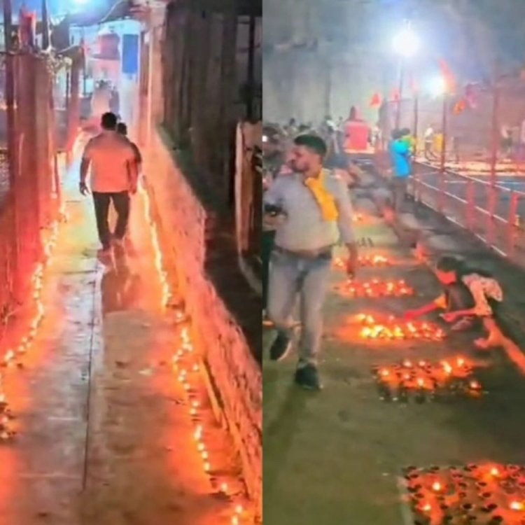 रंग-बिरंगी रोशनी से जगमग हुआ आकाश:ग्वालियर में दीपावली की धूम; घर-घर जले दीप, जमकर आतिशबाजी