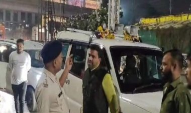 बलाई समाज के राष्ट्रीय अध्यक्ष को चेंकिग में रोका:हूटर हटाने दी चेतावनी; पूर्व में 25 से ज्यादा मामले दर्ज