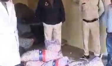 जबलपुर कृषि उपज मंडी से 2 क्विंटल चाइना लहसुन जब्त:बाबू सलाम एंड कंपनी पर खाद्य विभाग का छापा,14 बोरियों में मिले लहसुन की कीमत डेढ़ लाख रुपए