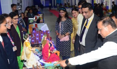 विद्यासागर स्कूल इंदौर में आयोजन:दो दिवसीय क्षेत्रीय विज्ञान प्रदर्शनी में 51 स्कूल के बच्चों ने दिखाई प्रतिभा