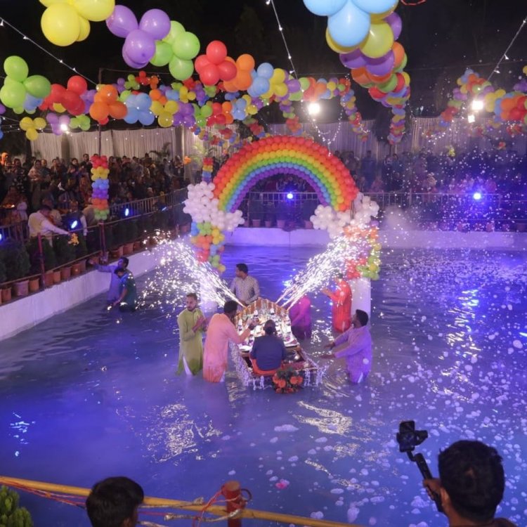 पट्टाभिषेक के साथ ब्रह्मोत्सव का शुभारंभ:पुष्कर्णी में किया प्रभु वेंकटेश ने नौका विहार, आज सजेगा फूल बंगला