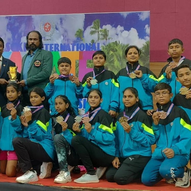 गोवा के मडगांव में हुआ इंटरनेशनल कराटे चैंपियनशिप:सिवनी के 16 खिलाड़ियों ने 7 गोल्ड, 6 सिल्वर और 9 ब्रॉन्ज मेडल पर किया कब्जा