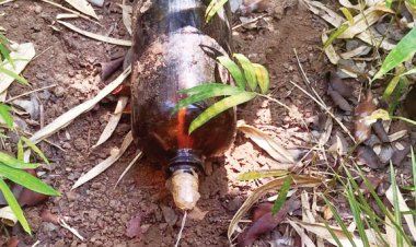 बीयर बॉटल में प्रेशर बम, जवानों ने बरामद कर किया नष्ट