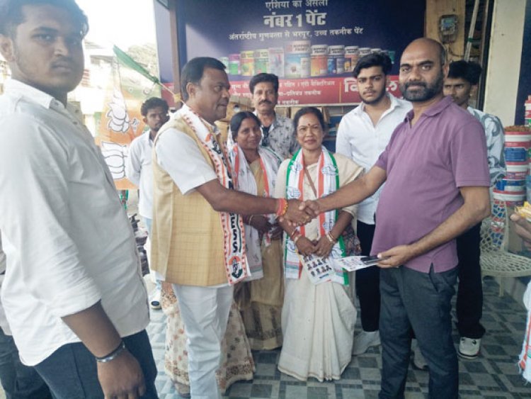 दीपक बैज ने दंतेवाड़ा में किया प्रचार