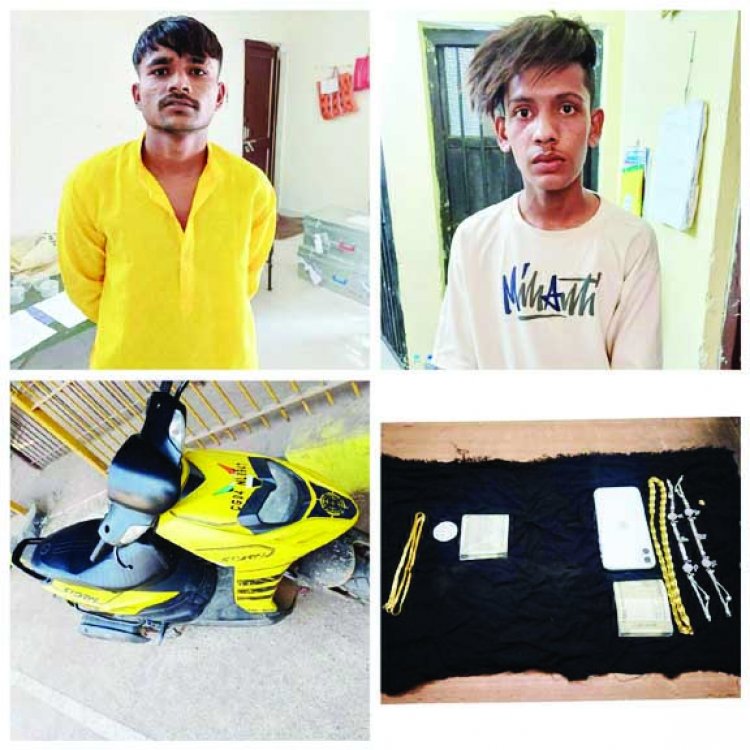 सूने मकान में चोरी, दो आरोपी रायपुर से गिरफ्तार