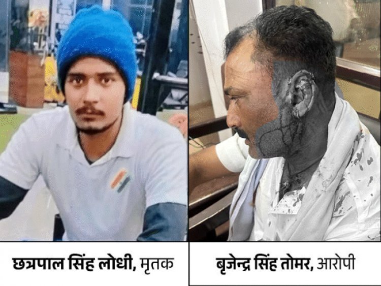 स्कूल संचालक ने ठेकेदार को मारी गोली, मौत:100 ईंट के 1100 रुपए का था विवाद, परिजनों ने चौराहा किया जाम, आरोपी गिरफ्तार