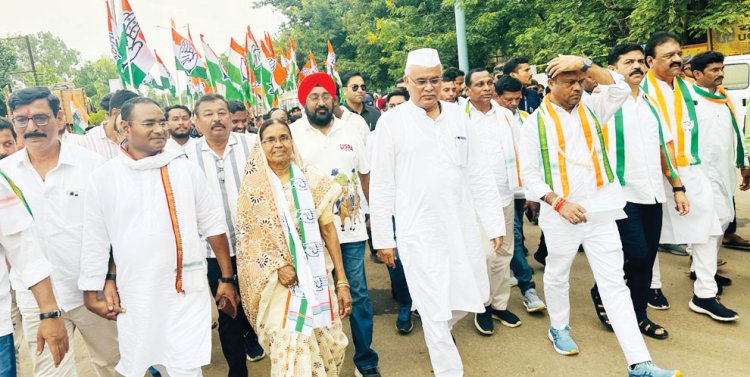 खनिज संसाधनों को बचाने कांग्रेस की न्याय यात्रा, दूसरे दिन बचेली में पूर्व सीएम भूपेश बघेल हुए शामिल