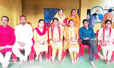 परसदा में गायत्री महायज्ञ  बाल संस्कार शाला शुभारंभ