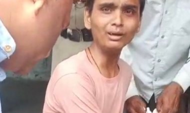 दमोह कोर्ट परिसर में आत्मदाह का प्रयास:फर्जी लोन केस में भाई के फंसने से परेशान युवक ने काटी कलाई, सिर पर केमिकल डाला