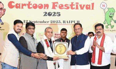 मनोरंजन के साथ ही कार्टून समाज को जागरूक करने वाली कला भी - मुख्यमंत्री श्री विष्णु देव साय.