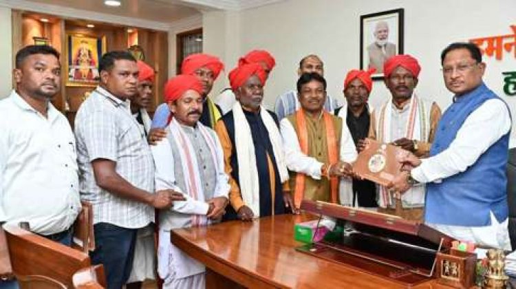 मुख्यमंत्री श्री विष्णु देव साय को बस्तर दशहरा कार्यक्रम में शामिल होने का मिला न्यौता.