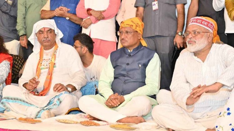 मुख्यमंत्री श्री विष्णु देव साय संत बाबा हरदास राम साहिब जी की बरसी महोत्सव में हुए शामिल