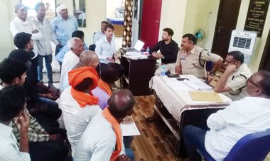 एसईसीएल अमेरा के अफसरों संग परसोडीकला के ग्रामीणों की बैठक