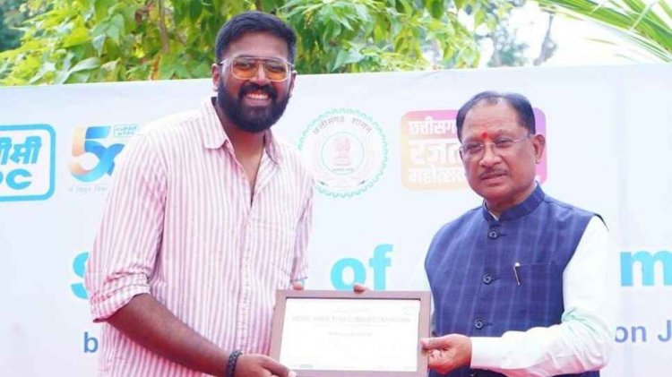 मुख्यमंत्री श्री विष्णु देव साय ने किया हिमालय अभियान के पर्वतारोहियों का सम्मान.