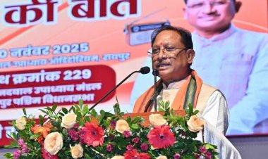 मुख्यमंत्री श्री विष्णु देव साय ने सुनी 'मन की बात' की 128 वीं कड़ी.