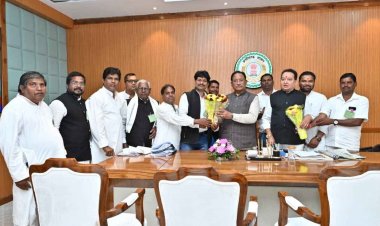 मुख्यमंत्री से सतनाम पंथ के पदाधिकारियों ने की सौजन्य मुलाकात.