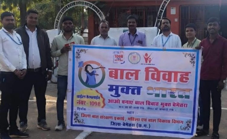 बाल विवाह मुक्त भारत अभियान को गति   करोकन्या धार्मिक स्थल से लिया संकल्प