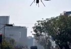 जेल के ऊपर तंबाकू और सिगरेट लेकर उड़ता दिखा ड्रोन, पुलिस ने पत्थर मारकर गिराया
