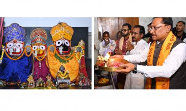 मुख्यमंत्री श्री विष्णु देव साय ने जगन्नाथ मंदिर में की पूजा-अर्चना